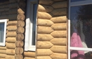 Выполнили пескоструйную очистку от старой краски и покрасили дом в деревне Шубино Киров